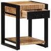 Side Table 40 x 40 x 50 cm Rough Solid Mango Wood