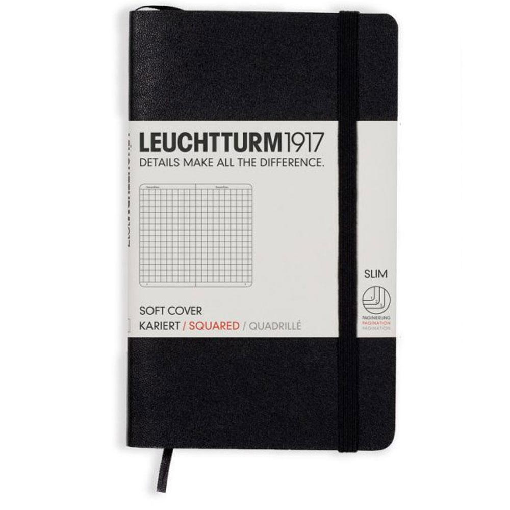 Leuchtturm Мягкая обложка Квадратная тетрадь A6 (черный)