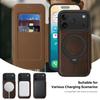 Magnetic Phone Case for iPhone 17 Pro Max Air 17e 16e 16 Plus 15 14 13 12 11 Wireless Charging Card Slot Bracket Leather Cover