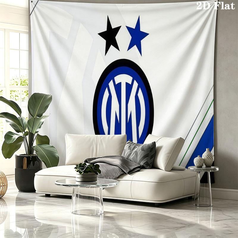 FC Internazionale Milano Wall tapestry, aesthetic printed fabric blanket, suitable for bedroom, living room, and home decor.