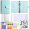 A6 Refillable Ledger Notebook Larbu Macaron Buckle Polka Dot Cash Budget Planner Portable Binding Journal with Replaceable