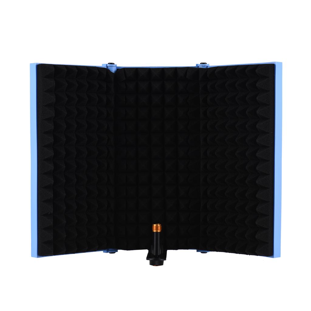 3-дверный профессиональный студийный микрофон для записи, изолирующий экран, складной поп-фильтр, микрофон, ветер