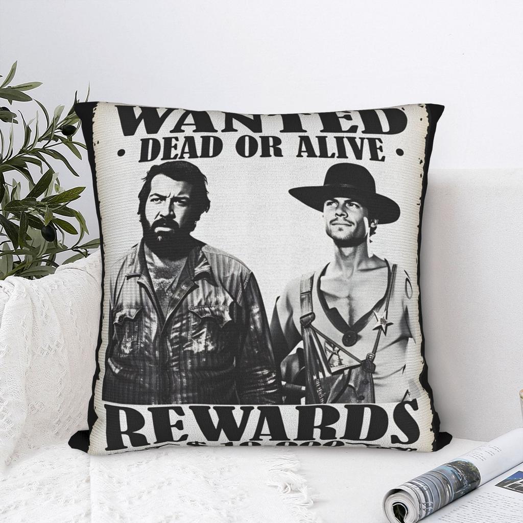 Bud Spencer Italian Actor Pillow Cover Graphic Cushion Cover Retro Trendy Pillow Case For Sofa Couch Bed Living Room
