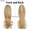 MISS WIG Synthetic Claw Clip In Wavy Ponytail Extension Fiber Hair Piece Wavy Straight Ponytail Wig Extensions For Women