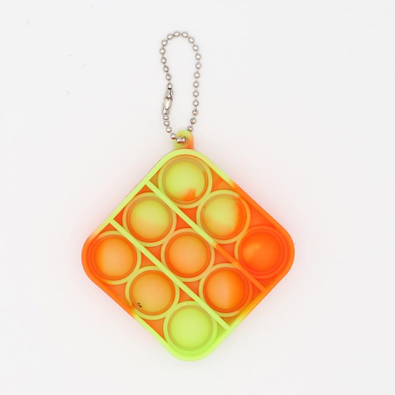 Красочный силиконовый брелок-игрушка-пузырь - Подвеска 'Мышеловка' и образовательный инструмент для снятия стресса