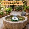1.5W Lotus Free Standing Solar Fountain Floating Mini Solar Powered Fountain Pump for Garden Pond Pool Fish Tank and Outdoor
