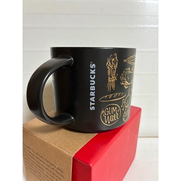 Starbucks Coffee Mug PIKE PLACE MARKET Been There Black Gold 14oz