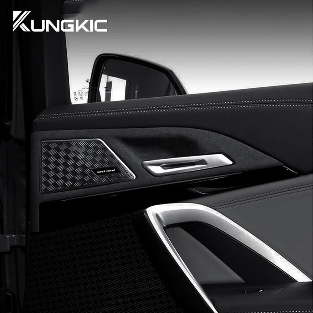 For BMW X1 U11 2023 2024 Interior Door Handle Frame Cover Top Suede Trim Panel Accessory LHD Car Styling