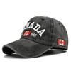 Модная бейсболка Канада Флаг Канады Кепка Вышивка букв Бейсболка Snapback Регулируемая Мужские бейсболки Gorras