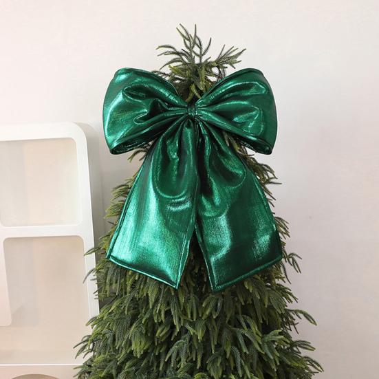 Christmas Bow Decoration Velvet Tree Topper Bow for Christmas Tree Wreath Home Room Wall Backdrop Decor