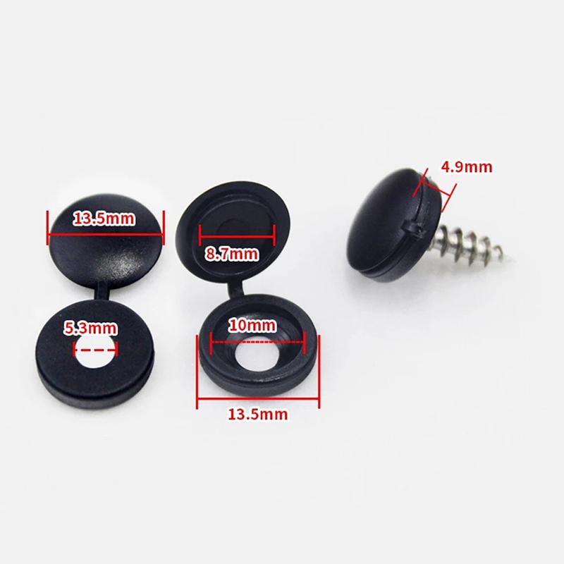 100 шт. колпачков для винтов, практичных самонарезающих винтов, гаек, болтов, защитных чехлов