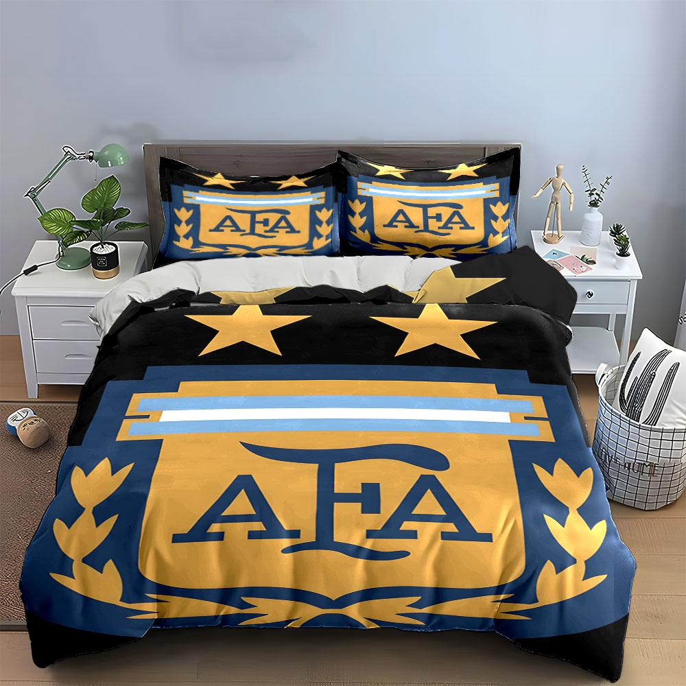 Gold stars, AFA logo. Bedding sets Duvet cover sets Duvet covers Pillowcases(1* Duvet Cover 2* Pillowcases without duvet insert)