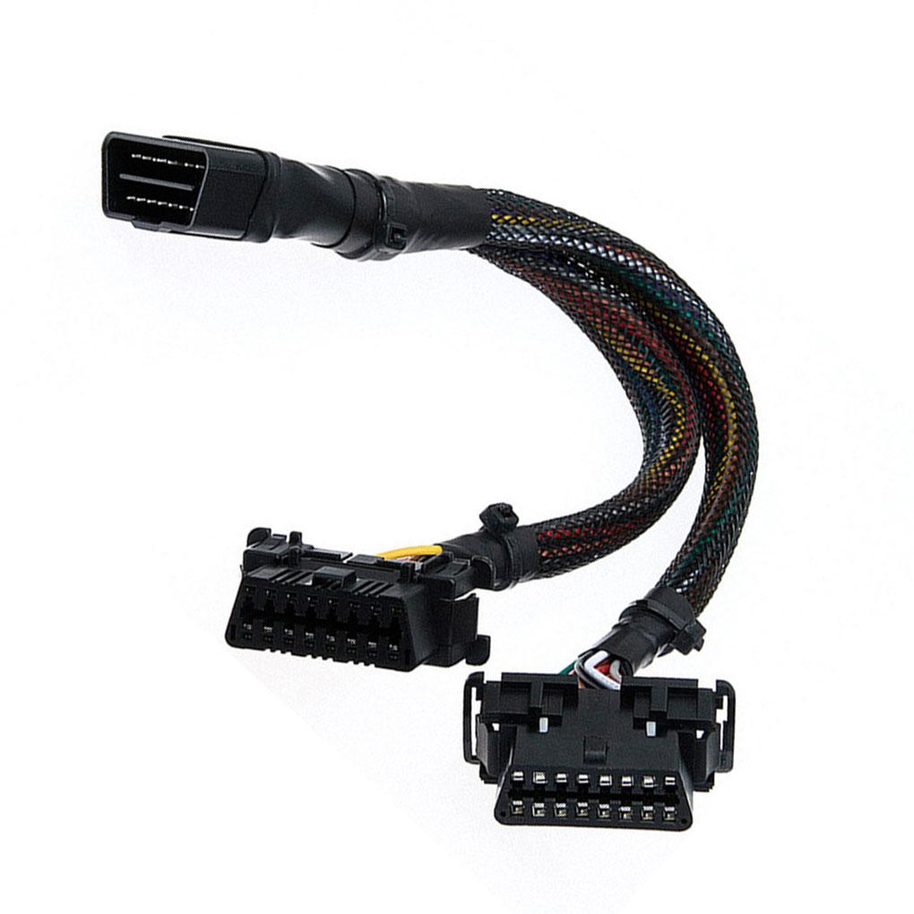 OBDII Мужской-Женский Y-разветвитель Профессиональный удлинитель Один в Два Кабель-конвертер Удлинитель Авто Диагностический Инструмент