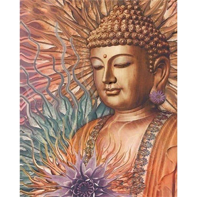 5D Diy Набор для алмазной живописи Будда Стразы Алмазная вышивка крестиком Религия Мозаика Рисунок подарок ручной работы