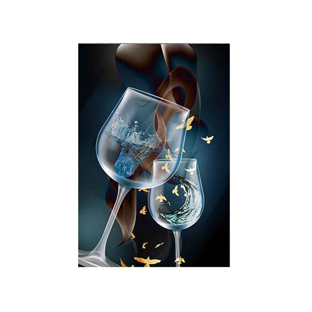Абстрактные бокалы для вина, настенные художественные принты на холсте, роскошный дизайн, постеры для столовой, живопись для гостиной, домашний настенный художественный декор