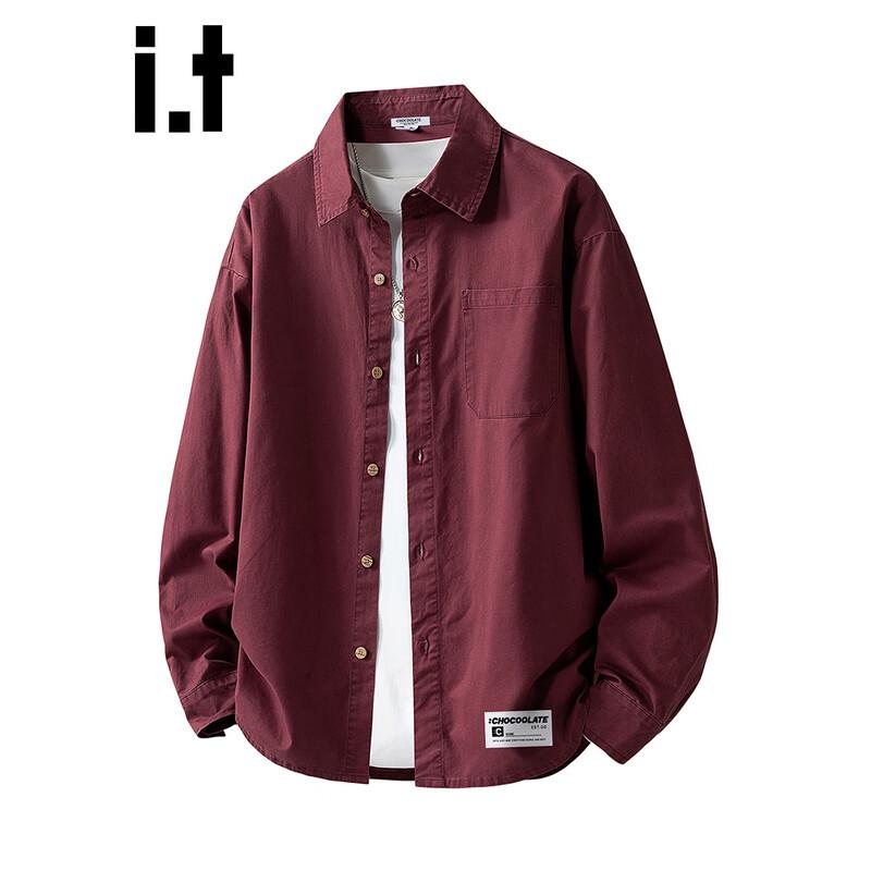 Мужская хлопковая рубашка с длинным рукавом в американском стиле CHOCOOLATEit