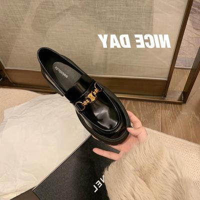 Хуэйчжоуская женская обувь! Весенне-осенние женские туфли из натуральной кожи на толстом каблуке и толстой подошве