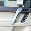ABS матовый черный для Toyota Land Cruiser Prado FJ150 150 2010-2018 салон автомобиля подлокотник Защитная крышка наклейка аксессуары