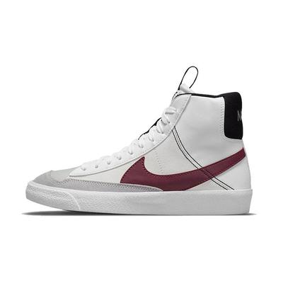 Детские кроссовки Blazer Mid 77 SE GS White Rush Maroon Black Summit-White DH8640-101
