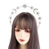 Princess Glory Crown Metal Baroque Hairbands Vintage Star Hair Hoop Wedding