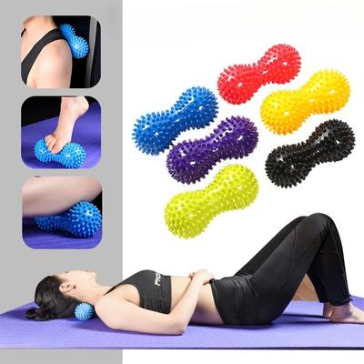 Массажный ролик для ног с арахисом, двойной лакросс, колючий мяч, миофасциальные шарики для подошвенного фасциита, подвижность, облегчение боли в своде стопы