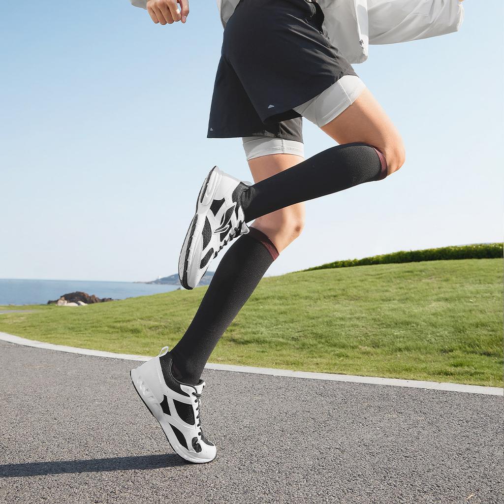 Li-Ning Минималистичные модные легкие кроссовки с амортизацией, нескользящие, износостойкие, дышащие, с низким верхом, женские кроссовки ARSU068-5