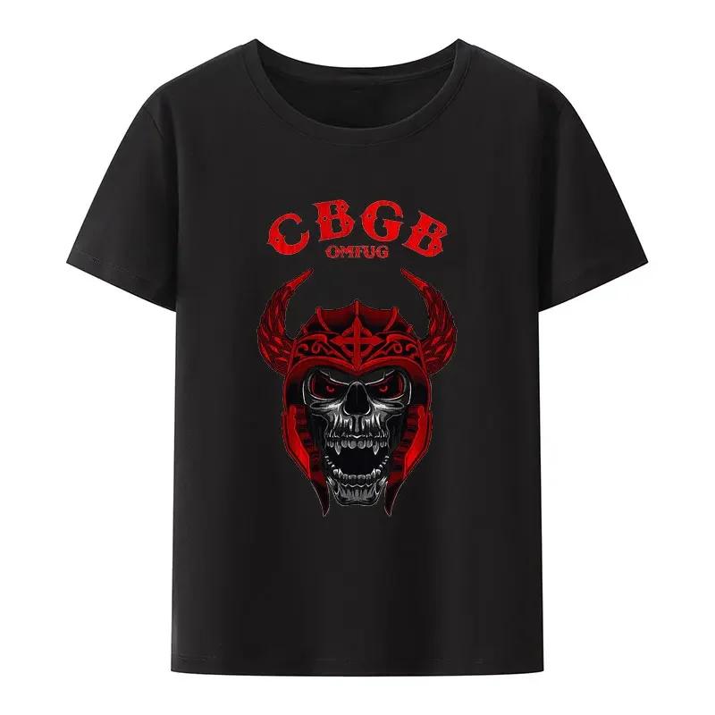 Футболка хипстера Underground Punk Rock Concert, хип-хоп, уличная мода, крутые топы, футболка CBGB OMFUG Liberty Skeleton, черно-белая с принтом