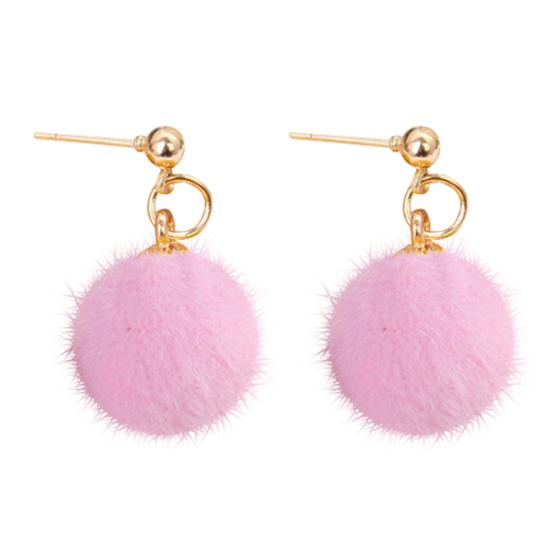 Женские зимние украшения Pom Ball Drop Подвеска Серьги-гвоздики с подвесками