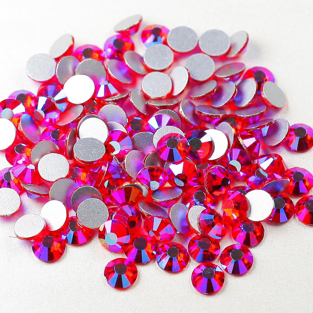Pujiang Yantuo 14400 Bulk Glass Machine Crystal AB Flat Back Rhinestones Non Hotfix Rhinestone Cutting 1 Bag Lead Free