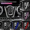 1 шт., блестящий автомобильный держатель для телефона со стразами, поддержка смартфона на вентиляционное отверстие, кристалл, алмазный зажим для телефона, аксессуары для салона автомобиля для девочек