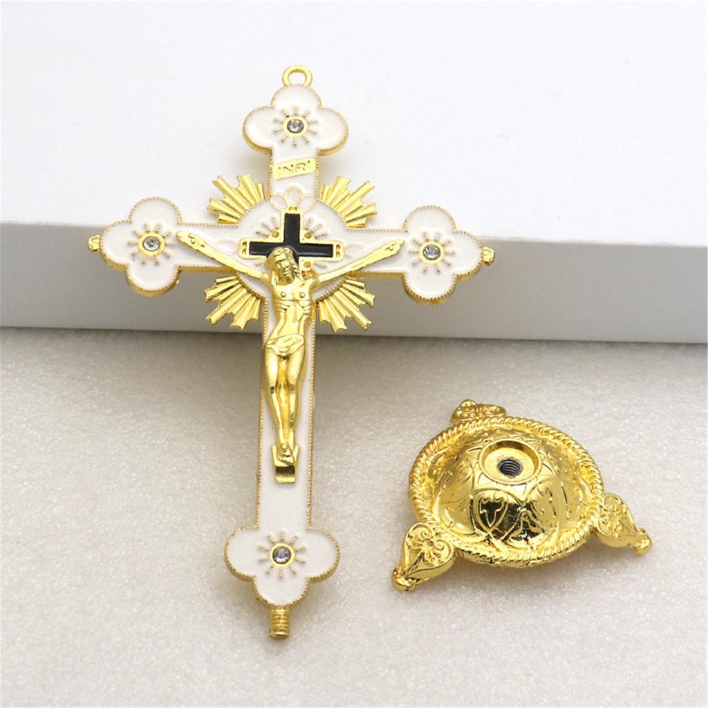 Christian Catholic Cross Decoration Ornament Catholic Symbol Statue Crucifix Pendant Desktop Decoration
