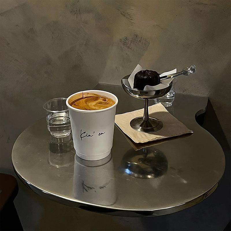 1 шт. Десертная чашка Минималистичная из нержавеющей стали Общежитие Пудинговая чашка Жаростойкая Чаша на высокой ножке Практичная Чаша для закусок Удобная