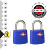 Master Lock Pack of 2 Key Travel Padlocks TSA Certified, 23x38x11 mm