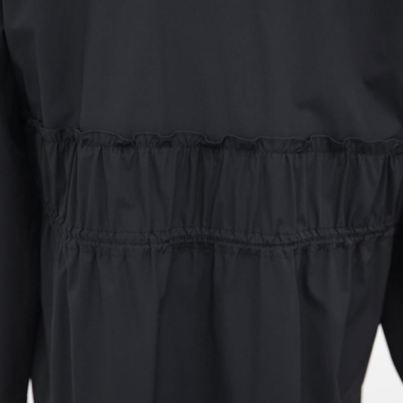 Shiz Madam Women Frill Sleeve Roll Up Zip Up Long Jacket J31666