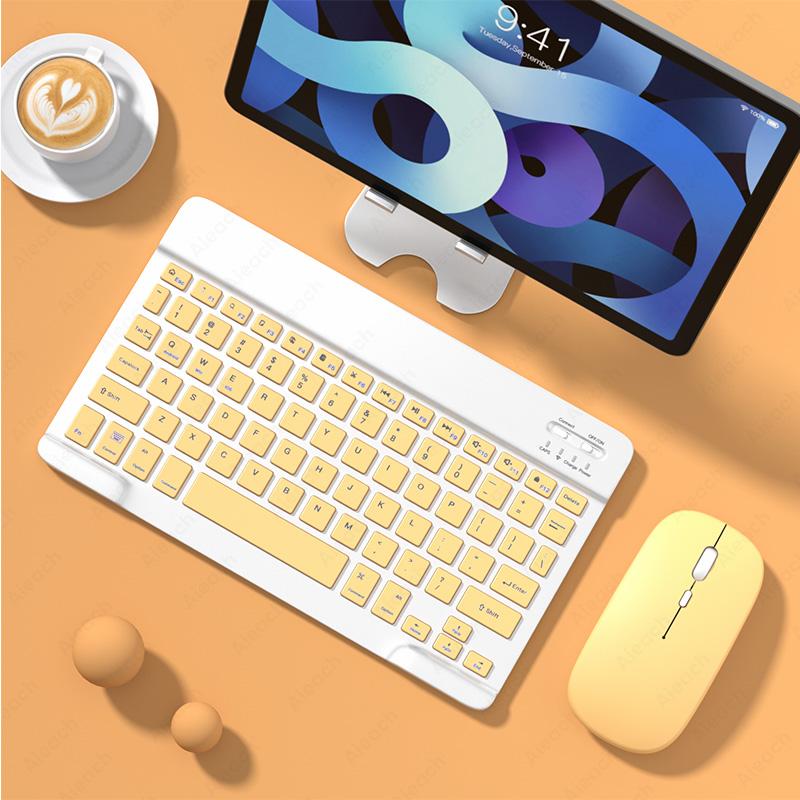 Беспроводная Bluetooth-клавиатура и мышь Aieach для планшетов, iPad, Huawei, Samsung, смартфонов и ноутбуков