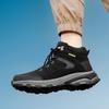 Мужская обувь большого размера, зимняя, водонепроницаемая и нескользящая, с высоким голенищем, для занятий спортом на открытом воздухе, походов, скалолазания, походов по бездорожью