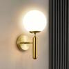 Nordic Wall Light Indoor Modern Wall Lamps Bedroom Wandlamp Bathroom Mirror Stair Aisle Beside Glass Ball LED Lights Fixtures