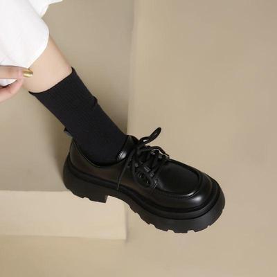 Модные женские туфли-лодочки с круглым носком, лоферы в стиле панк, женская обувь с ремешками, на платформе, оптовая скидка, удобные и элегантные, шикарные, нескользящие