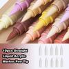 10pcs Straight Liquid Acrylic Marker Pen Tip, Soft Tip, No Need To Press, Student Painting , Color Stacking Pen Tip