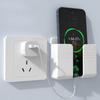 4Pcs Wall Mounted Storage Box Multifunction Punch Free Organizer TV Remote Control Mounted Mobile Phone Plug Charging Holder