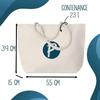 Sac de plage avec anse corde Une Retraitée Formidable Départ Retraite Collègue Cadeau Anniversaire | Grand Sac de Transport &amp; Sport