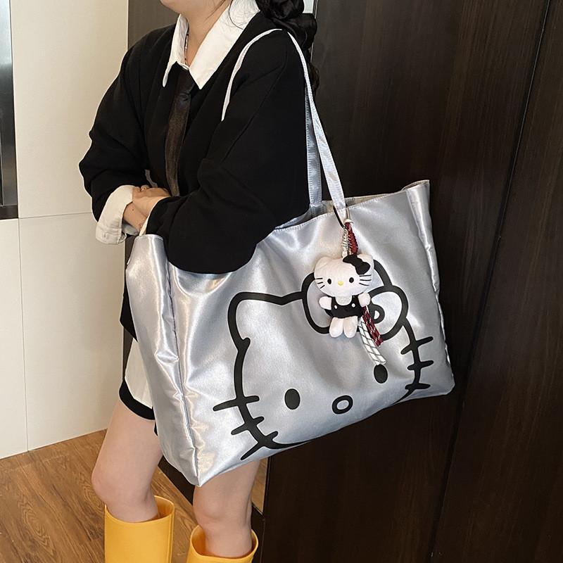 Большая сумка в стиле Hello Kitty из ПУ-материала для повседневного использования и студенческой моды