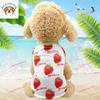 Hot Fruits Pattern Pet Cotton Clothes All Season Breathable Vest Coat Dress For Dog Cat Puppy Kitten Small Pet Cute Daily Outfit