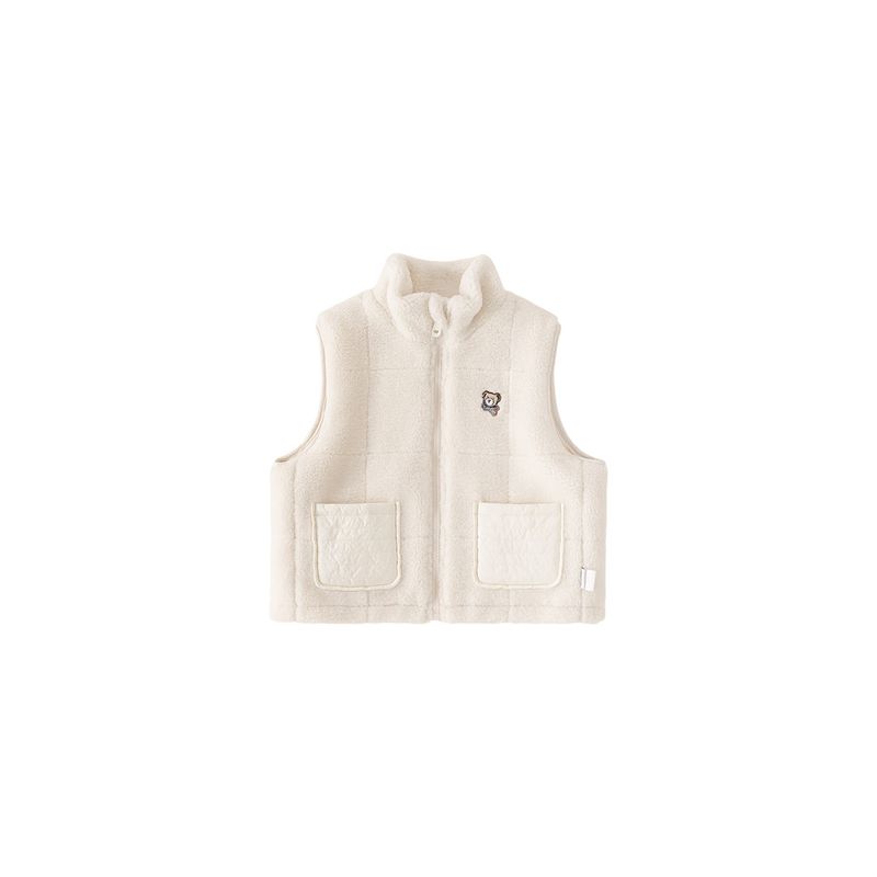 [Teddy Bear Series] Insbobo Children's Vest Winter Clothing for Girls, Thickened Vest for Boys, Autumn and Winter