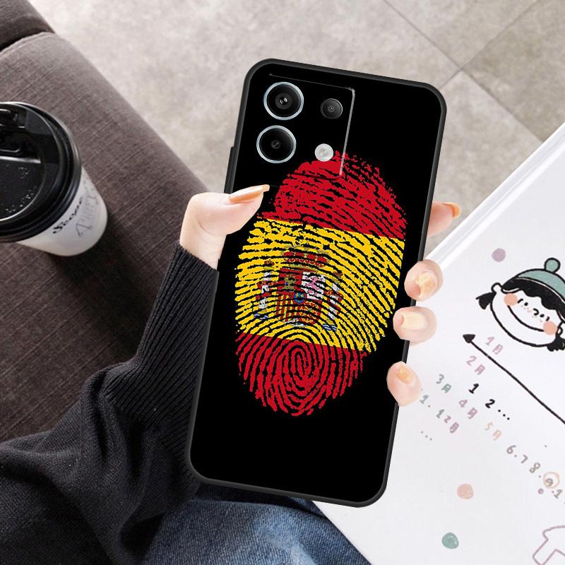 National Flag fingerprint Cover For Xiaomi Redmi Note 14 13 10 11 12 15 Pro Plus Case For Redmi 15C 13C 12C 10C 14C 15