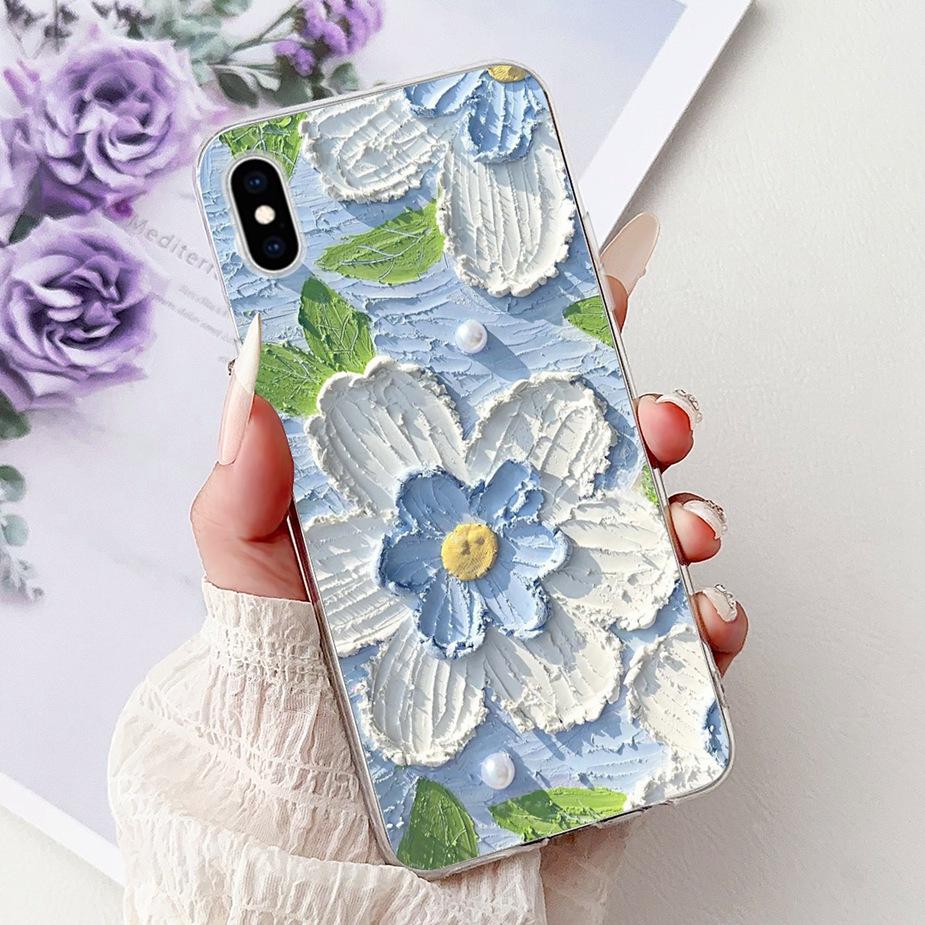Для iPhone X XR XS Max Чехол Роскошный Модный Расписной Чехол Мягкий Силиконовый Чехол для Телефона Для iPhone XS Max iPhoneX iPhoneXR Fundas Сумки
