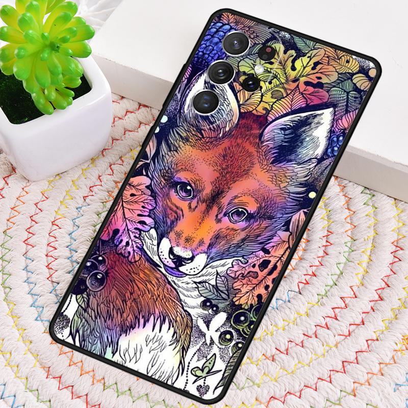 Чехол из ТПУ для телефона с рисунком диких лесных животных для Samsung Galaxy note 10 pro S26 S25 S24 S23 S22 Ultra Plus S21 FE S20 Ударопрочный чехол