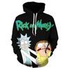 Cartoon Rick And Morty 3d Print Casual Hoodies Women Men Sweatshirt Pullover New
