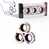 YISHIDANY 3Pcs Fidget Magnetic Ring Toys Fingers Magnet Rings ADHD Stress Relief Magical Spinner Toys for Adult Kids Anxiety