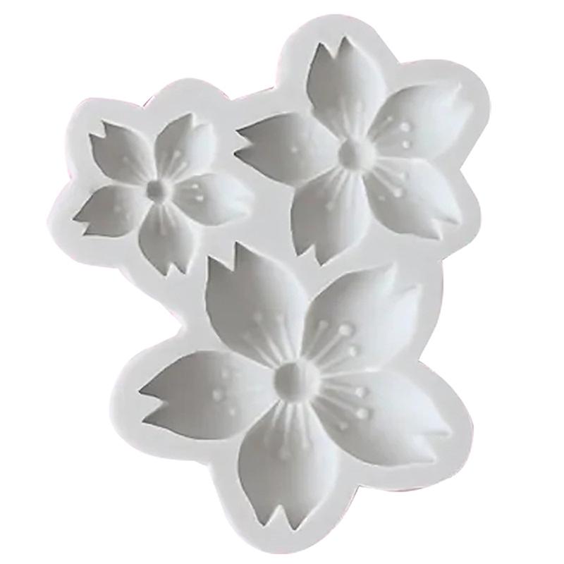 1 шт. 3 полости в форме цветка сакуры силиконовая форма для украшения шоколадного торта на день рождения домашняя форма для выпечки